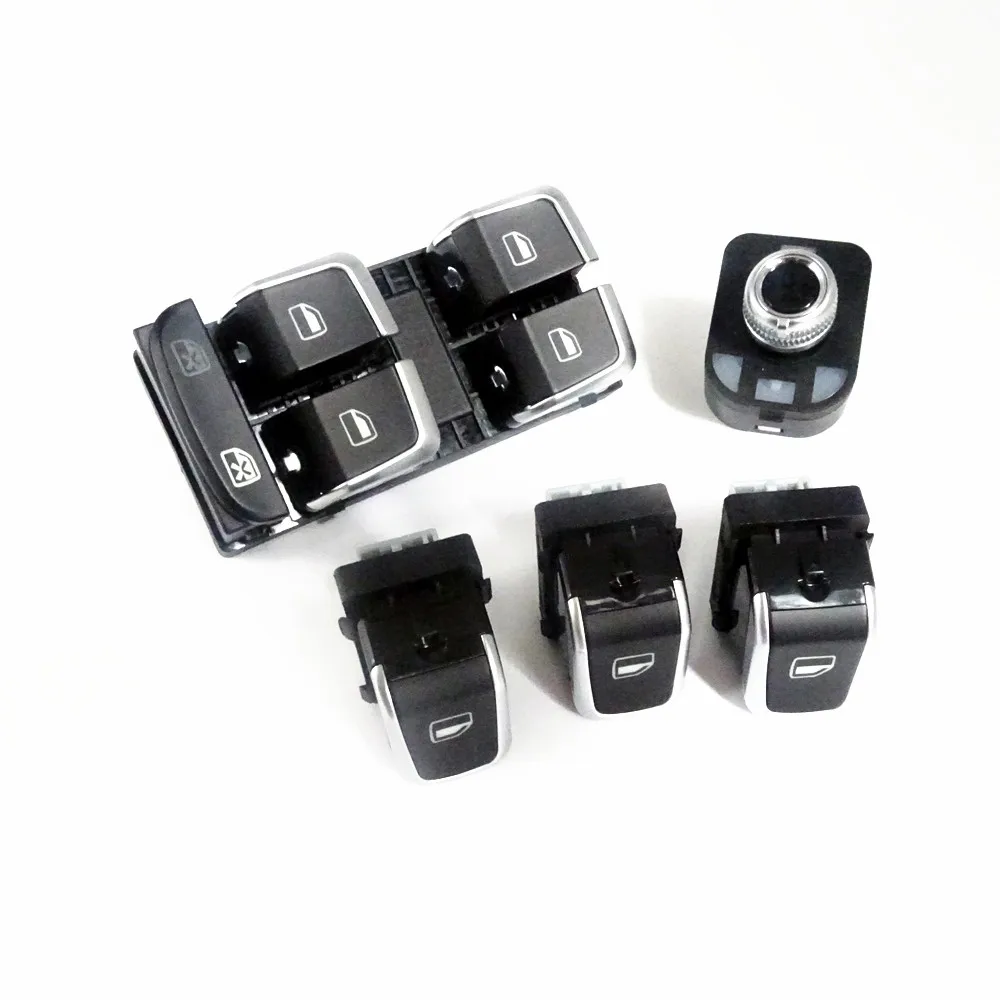 5Pcs Car Chrome Master Switch Window Button for Audi A5 A4 Allroad Quattro B8 Q5 8K0959851A 8KD 959 855A 4GD 959 855 4GD959565A
5Pcs Car Chrome Master Switch Window Button for Audi A5 A4 Allroad Quattro B8 Q5 8K0959851A 8KD 959 855A 4GD 959 855 4GD959565A
