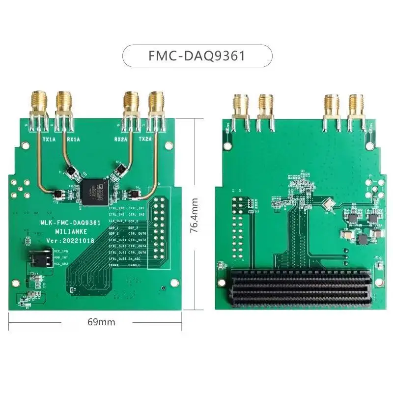 Плата разработки Fpga с поддержкой дочерней платы Fmc Mlk fmc daq9361, двусторонняя Rx /tx
Плата разработки Fpga с поддержкой дочерней платы Fmc Mlk fmc daq9361, двусторонняя Rx /tx