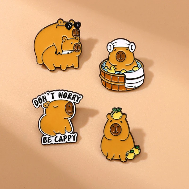 Creative Cute Cartoon Capybara Brooch Casual Badge Pin Decorative Accessory For DIY Clothes Bag Shoes Hat Scarf T-shirt Jeans
Creative Cute Cartoon Capybara Brooch Casual Badge Pin Decorative Accessory For DIY Clothes Bag Shoes Hat Scarf T-shirt Jeans