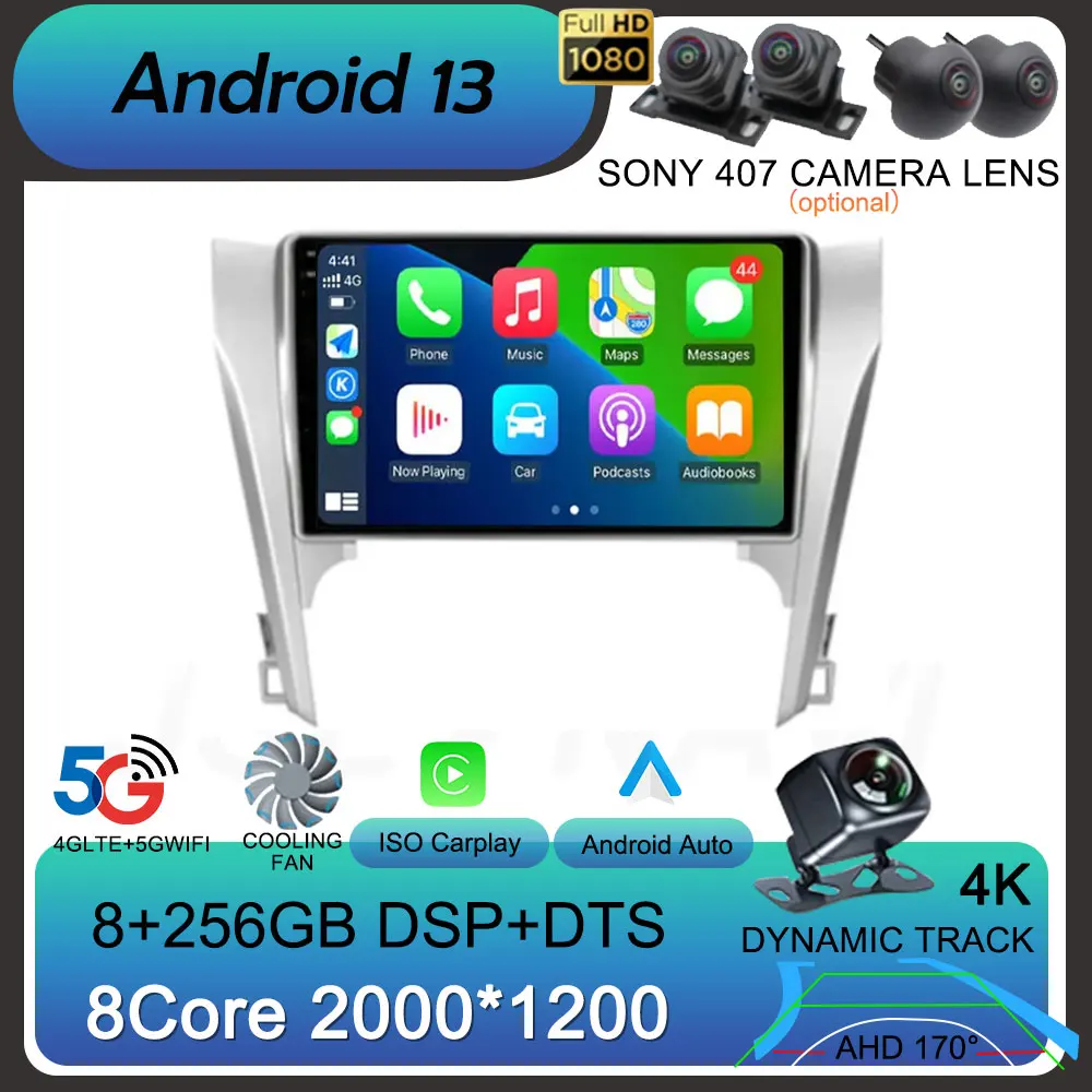 Автомагнитола Carplay для Toyota Camry 7, XV, 50, 55, 2011-2014, Android 13, мультимедийный видеоплеер, навигация, стерео, GPS, No 2din, 4G
Автомагнитола Carplay для Toyota Camry 7, XV, 50, 55, 2011-2014, Android 13, мультимедийный видеоплеер, навигация, стерео, GPS, No 2din, 4G