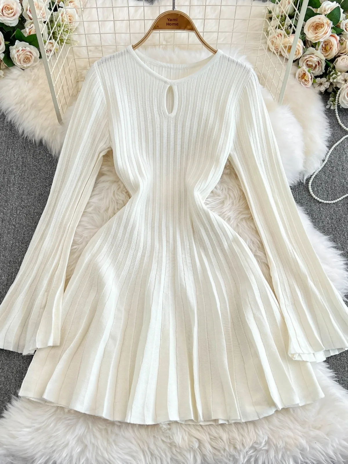 Hebe Sle Knitted Dr Women's Autumn Winter High Waist A-Line Skirt Long Sve Sweater Dr Date Night Outfit
Hebe Sle Knitted Dr Women's Autumn Winter High Waist A-Line Skirt Long Sve Sweater Dr Date Night Outfit