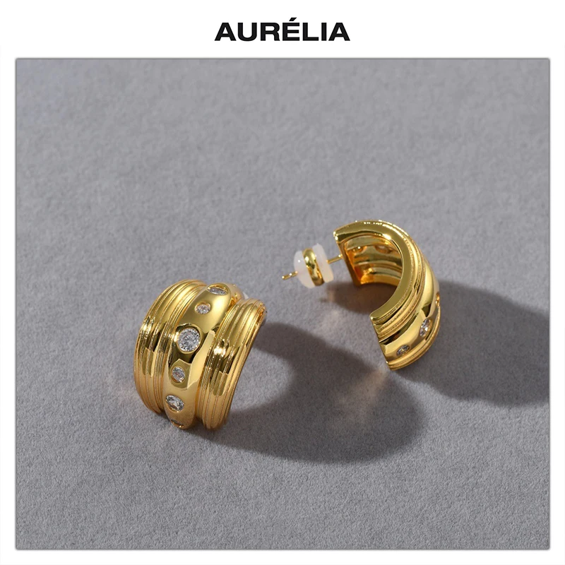 Fashion Exquisite Brass Plated 18K Gold Zircon 925 Silver Needle Earrings Women Glamorous Timeless Elegant Jewelry Trend
Fashion Exquisite Brass Plated 18K Gold Zircon 925 Silver Needle Earrings Women Glamorous Timeless Elegant Jewelry Trend