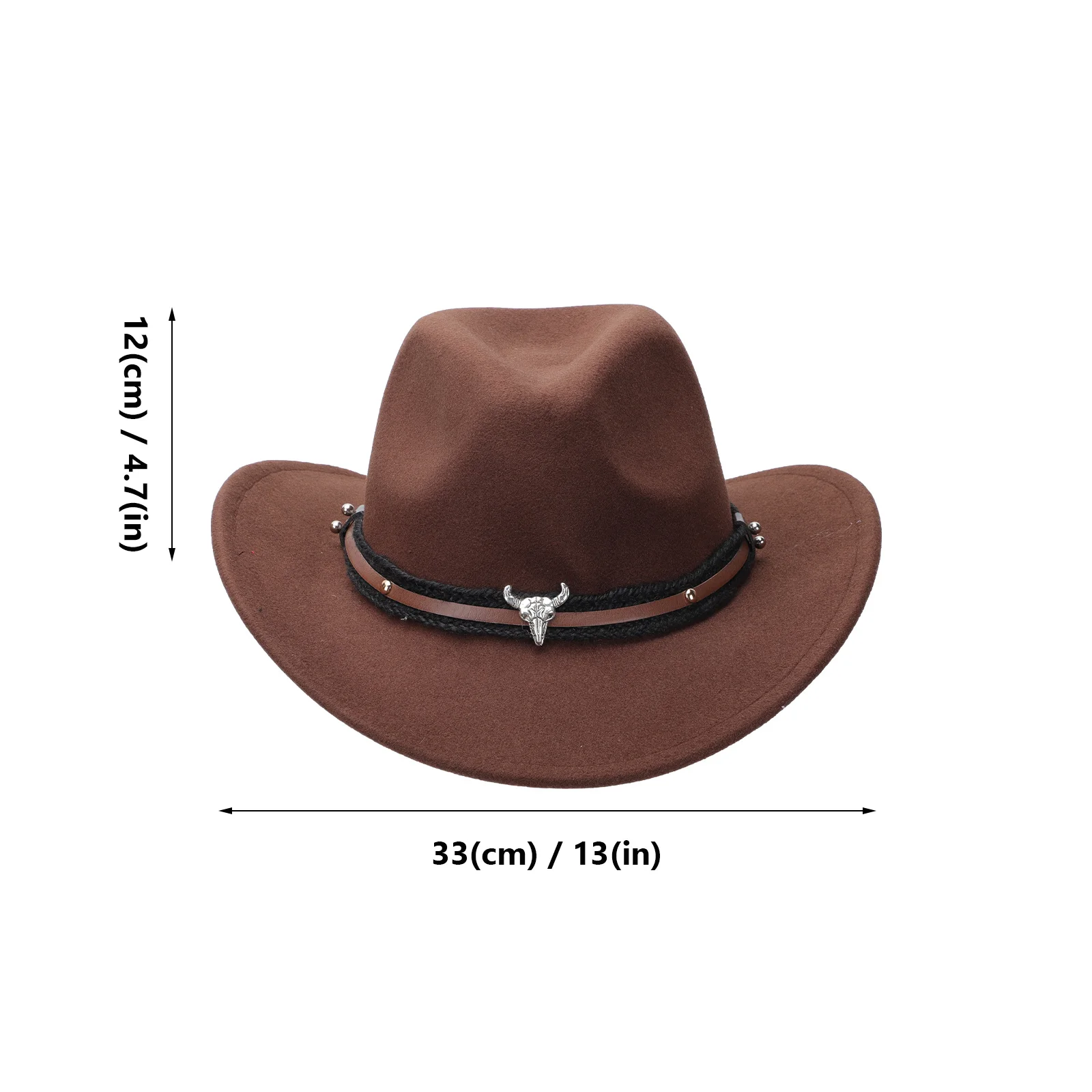 1Pcs Exquisite Cow Skull Western Hat Handmade Strong Wearable Halloween Adult Party Sun Hat Caps Woolen Caps Party Decor 
1Pcs Exquisite Cow Skull Western Hat Handmade Strong Wearable Halloween Adult Party Sun Hat Caps Woolen Caps Party Decor