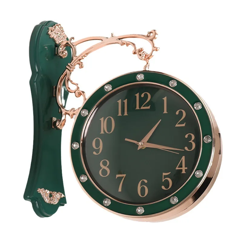 Высококачественные зеленые настенные часы Настенные часы. Европейские часы Двусторонние настенные часы из кованого железа. Ретро-украшение дома. Домашний подарок
Высококачественные зеленые настенные часы Настенные часы. Европейские часы Двусторонние настенные часы из кованого железа. Ретро-украшение дома. Домашний подарок