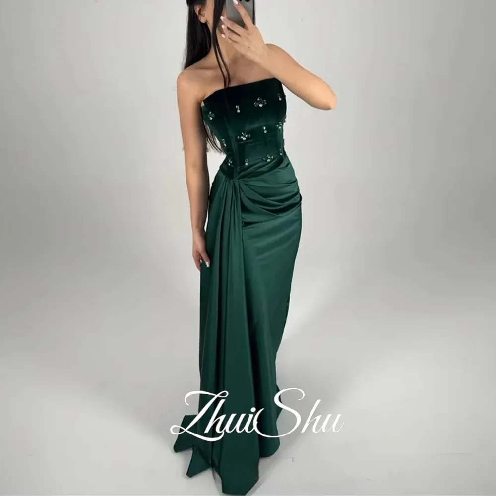 ZHUISHU Elegant Party Dresses Woman 2025 Luxury Satin Evening Dress Rhinestone Customized Bespoke Occasion Dresses Mermaid Dress
ZHUISHU Elegant Party Dresses Woman 2025 Luxury Satin Evening Dress Rhinestone Customized Bespoke Occasion Dresses Mermaid Dress