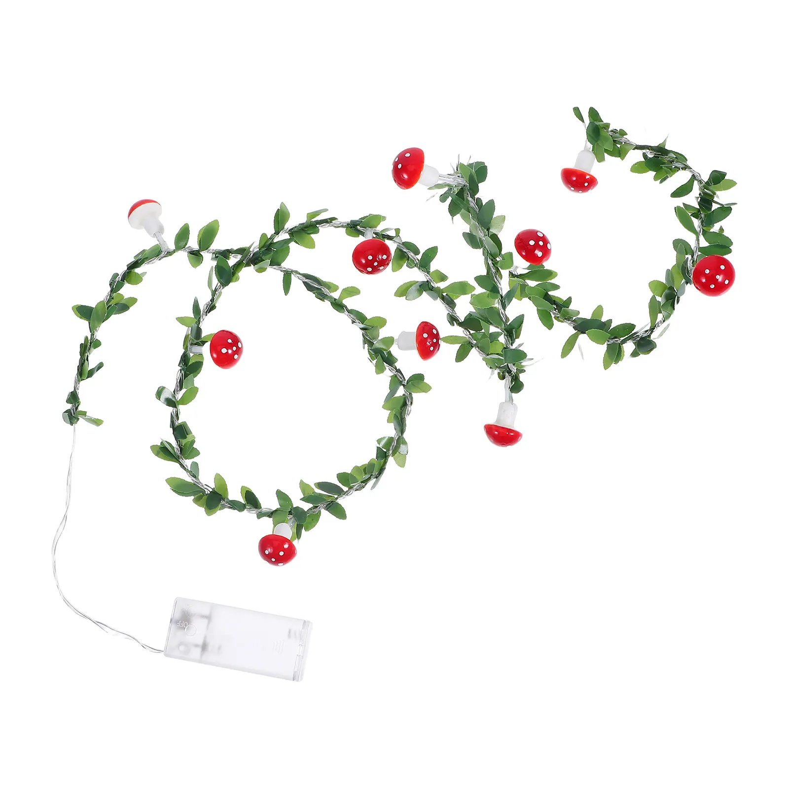 10 LED Mushroom String Lights Realistic Lifelike Design Green Vine Leaves Waterproof for Bedroom Patio Garden Indoor Outdoor
10 LED Mushroom String Lights Realistic Lifelike Design Green Vine Leaves Waterproof for Bedroom Patio Garden Indoor Outdoor
