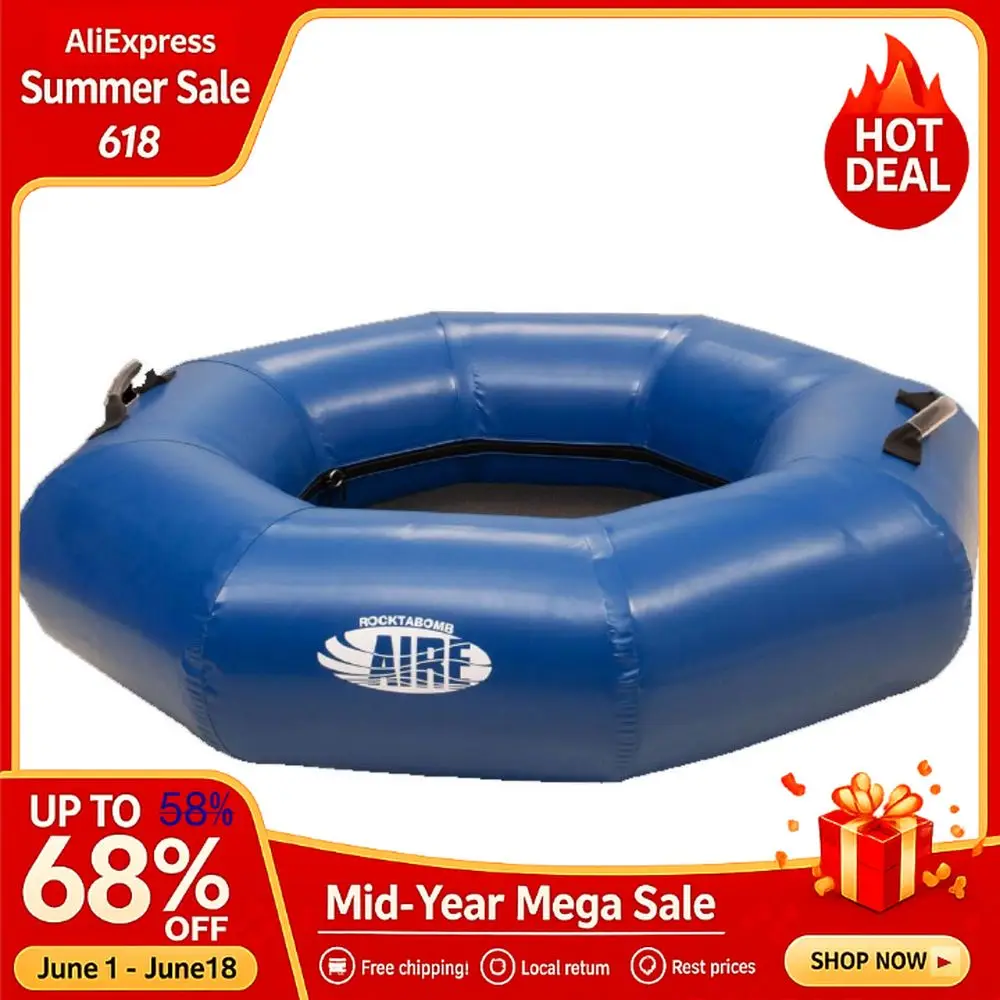 Rocktabomb Inflatable River Tube Pool Float Blue Inflatable Rafts, Custom