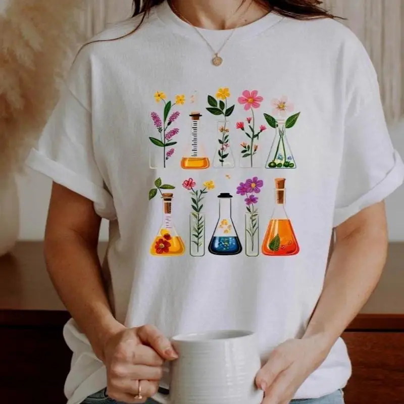 Floral Science T Shirt Cute Chemistry Teacher Flower Lab Beaker For Women Botanical Stem Plant Lover
Floral Science T Shirt Cute Chemistry Teacher Flower Lab Beaker For Women Botanical Stem Plant Lover