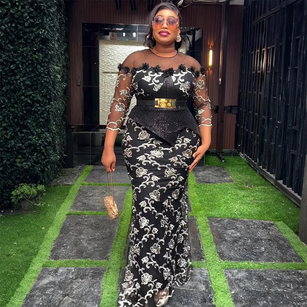 African Party Long Dresses for Women 2025 Elegant Turkey Muslim Wedding Evening Gown Plus Size Luxury Embroidery Sequin Robe
African Party Long Dresses for Women 2025 Elegant Turkey Muslim Wedding Evening Gown Plus Size Luxury Embroidery Sequin Robe