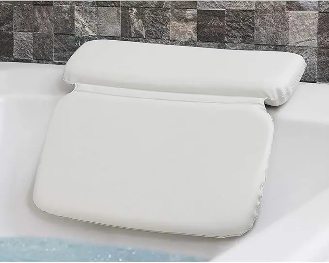 Bathtub Pillow with Strong Suction Cups, Luxury Spa Cushion for Head and Neck Support, Rectangle Bath Accessories for Women Men
Bathtub Pillow with Strong Suction Cups, Luxury Spa Cushion for Head and Neck Support, Rectangle Bath Accessories for Women Men
