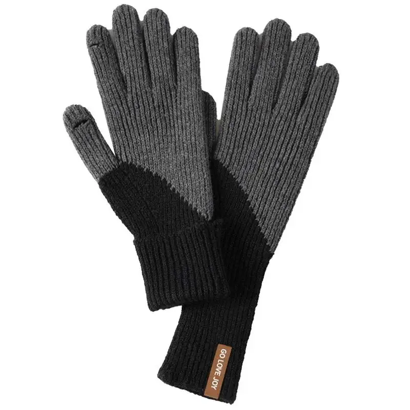Knitted Woolen Gloves Winter Full Finger Mittens Hand Warmer Men Women Gloves Thicken Cycling Gloves With Touchscreen
Knitted Woolen Gloves Winter Full Finger Mittens Hand Warmer Men Women Gloves Thicken Cycling Gloves With Touchscreen