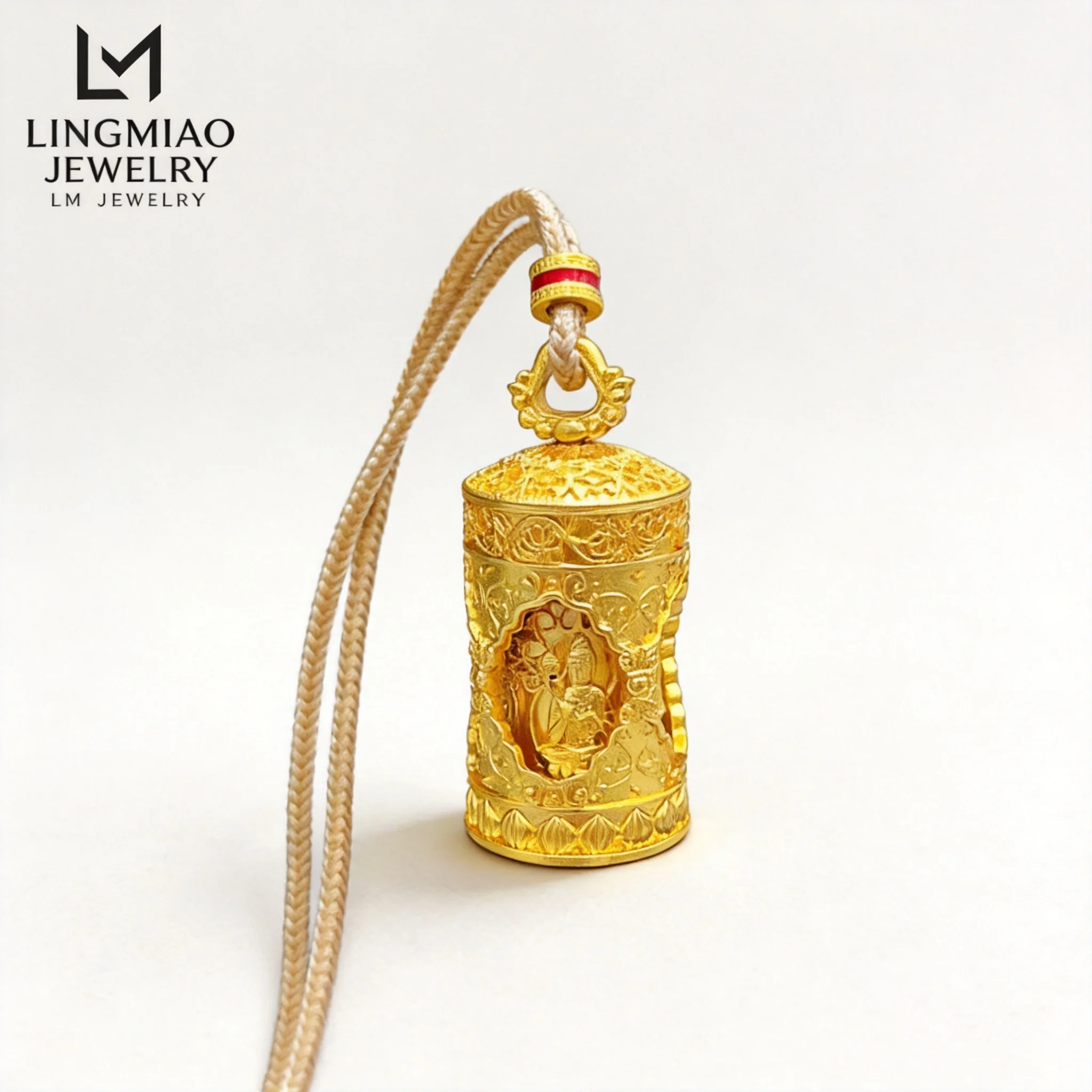 Chinese Style Lucky Rotatable Four Sided Buddha Pendant Vintage Gold Plated Buddhist Guardian Amulet Necklace With Adjustable
Chinese Style Lucky Rotatable Four Sided Buddha Pendant Vintage Gold Plated Buddhist Guardian Amulet Necklace With Adjustable