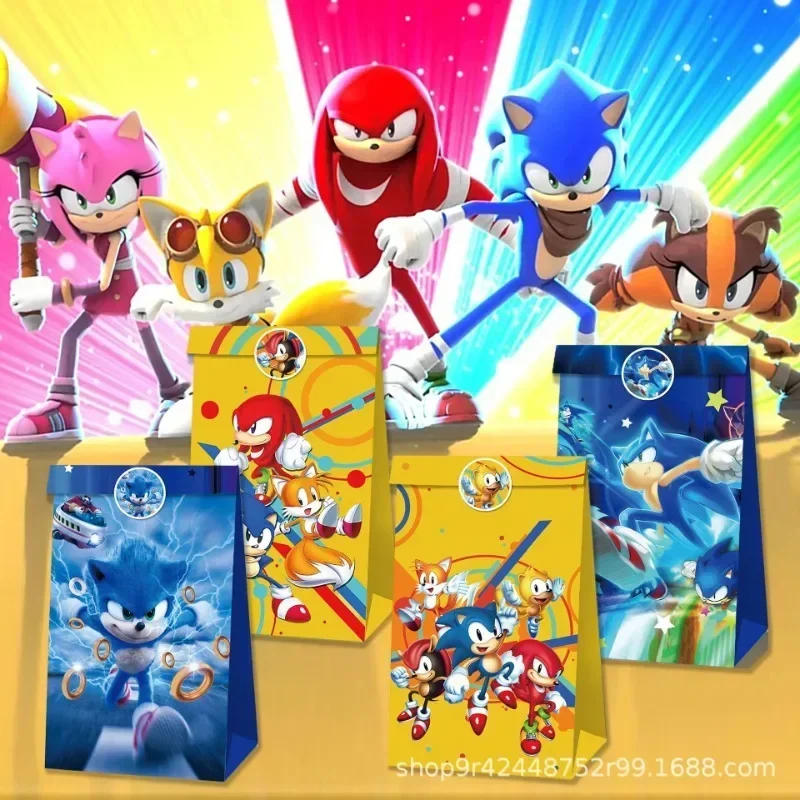 2025Sonics Cartoon Party Supplies Stickers Character Birthday Party Decoration Gift Bags Set Paper Candy Box Cowhide Paper Bag
2025Sonics Cartoon Party Supplies Stickers Character Birthday Party Decoration Gift Bags Set Paper Candy Box Cowhide Paper Bag