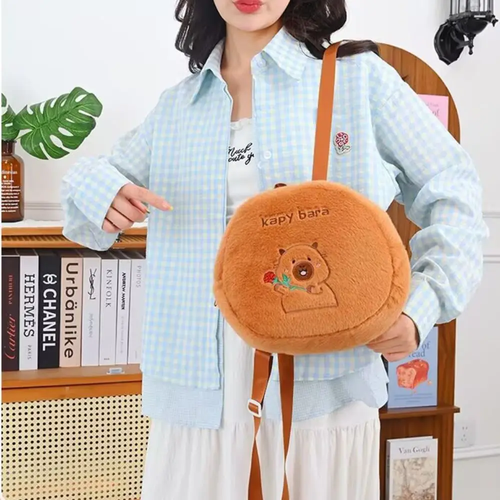 Knapsack Capybara Plush Toy Backpack Storage Large Capacity Plush Capybara Bag Portable Ins Capibala Plush School Bag
Knapsack Capybara Plush Toy Backpack Storage Large Capacity Plush Capybara Bag Portable Ins Capibala Plush School Bag