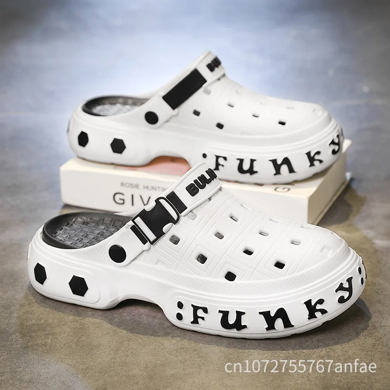 Summer Men's Hollow Slippers Bottom EVA Holiday Sandals Two-Wear Boys' Slippers Comfortable Outdoor Non Slip Beach Sport Sandals
Summer Men's Hollow Slippers Bottom EVA Holiday Sandals Two-Wear Boys' Slippers Comfortable Outdoor Non Slip Beach Sport Sandals