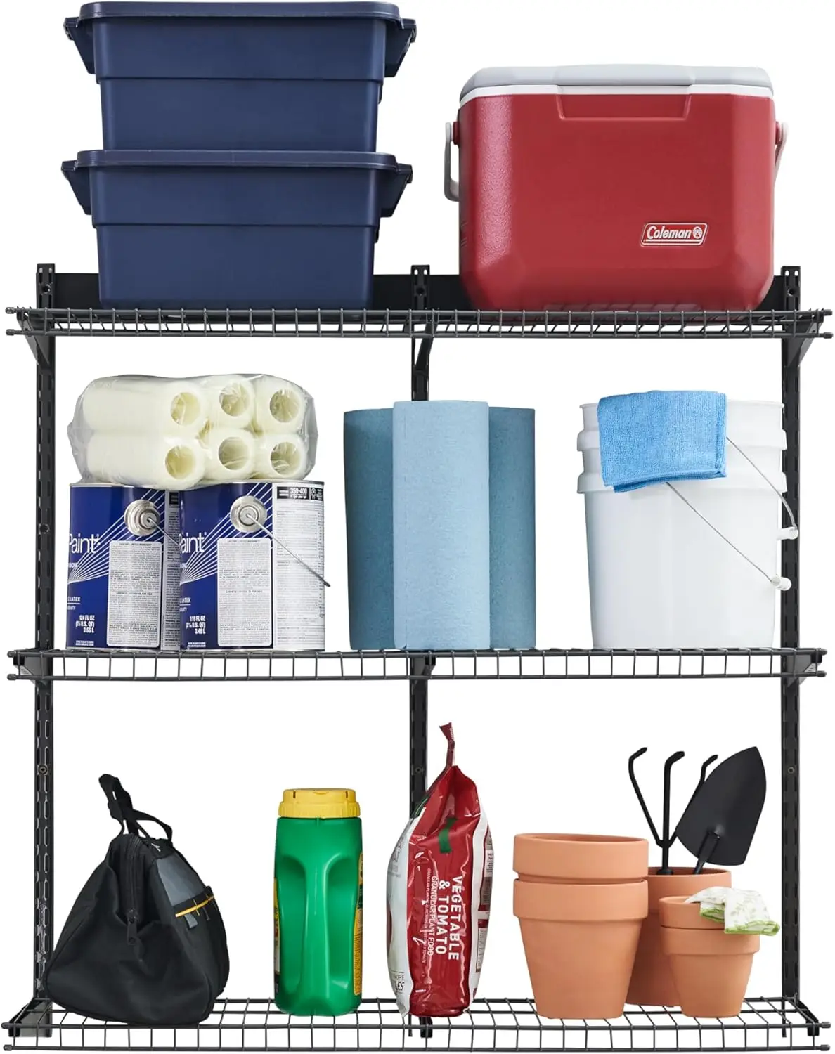 Fasttra Rail Storage 36""X12"" 3-Shelf Kit, 350 Lbs. Per Shelf, For Home/Garage/Shed/Workshop Organization
Fasttra Rail Storage 36""X12"" 3-Shelf Kit, 350 Lbs. Per Shelf, For Home/Garage/Shed/Workshop Organization