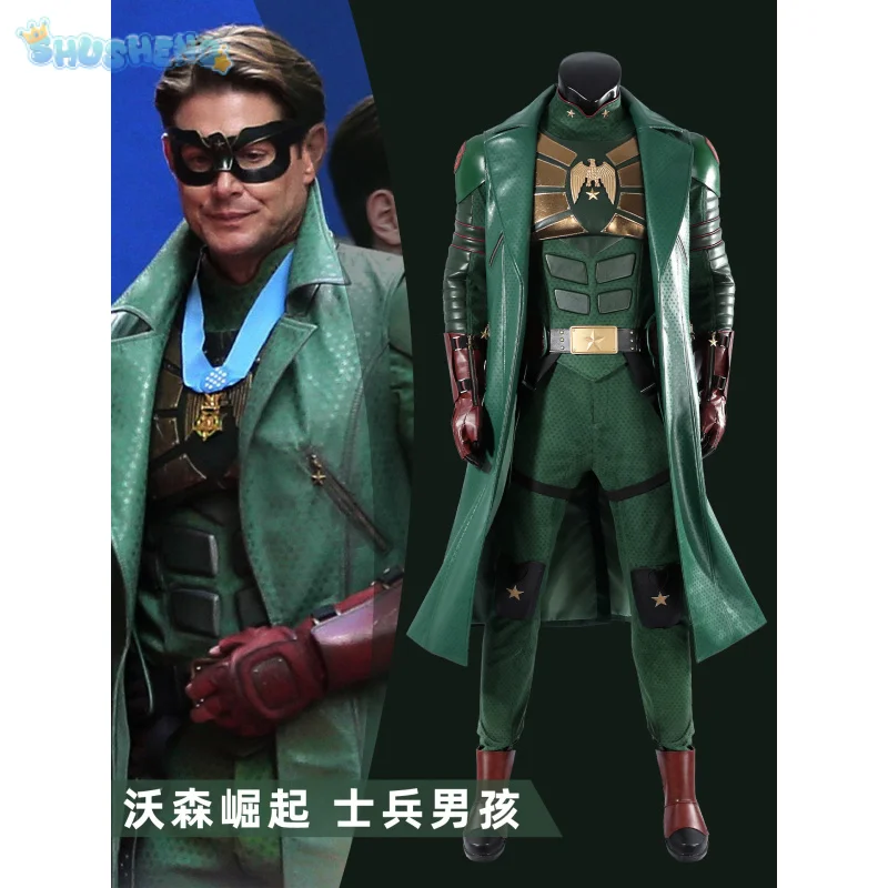 Soldier Boy Nidhal Cosplay Costume Jumpsuit jacket prop belt eye mask shoe cover Halloween carnival men's fantasy new uniform
Soldier Boy Nidhal Cosplay Costume Jumpsuit jacket prop belt eye mask shoe cover Halloween carnival men's fantasy new uniform