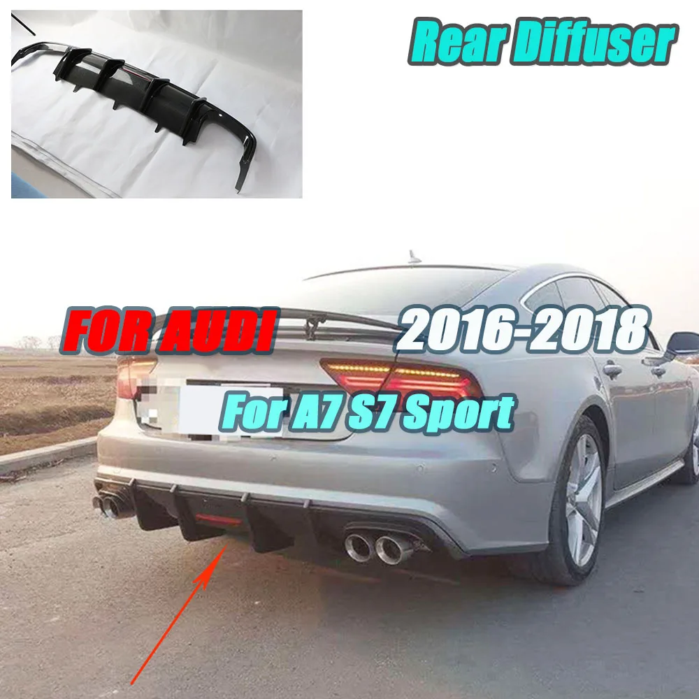 JCYECF Real Carbon fiber Rear Lip Diffuser For Audi A7 S7 Sport 2016-2018 Car Bumper Guard FRP Car Rear Diffuser With Light
JCYECF Real Carbon fiber Rear Lip Diffuser For Audi A7 S7 Sport 2016-2018 Car Bumper Guard FRP Car Rear Diffuser With Light