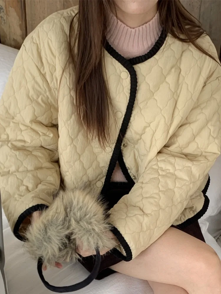 Retro Anti-Aging k Button Color Blo Diamond Pattern Cotton ort Jaet Women Winter New Warm Open Cardigan Top
Retro Anti-Aging k Button Color Blo Diamond Pattern Cotton ort Jaet Women Winter New Warm Open Cardigan Top