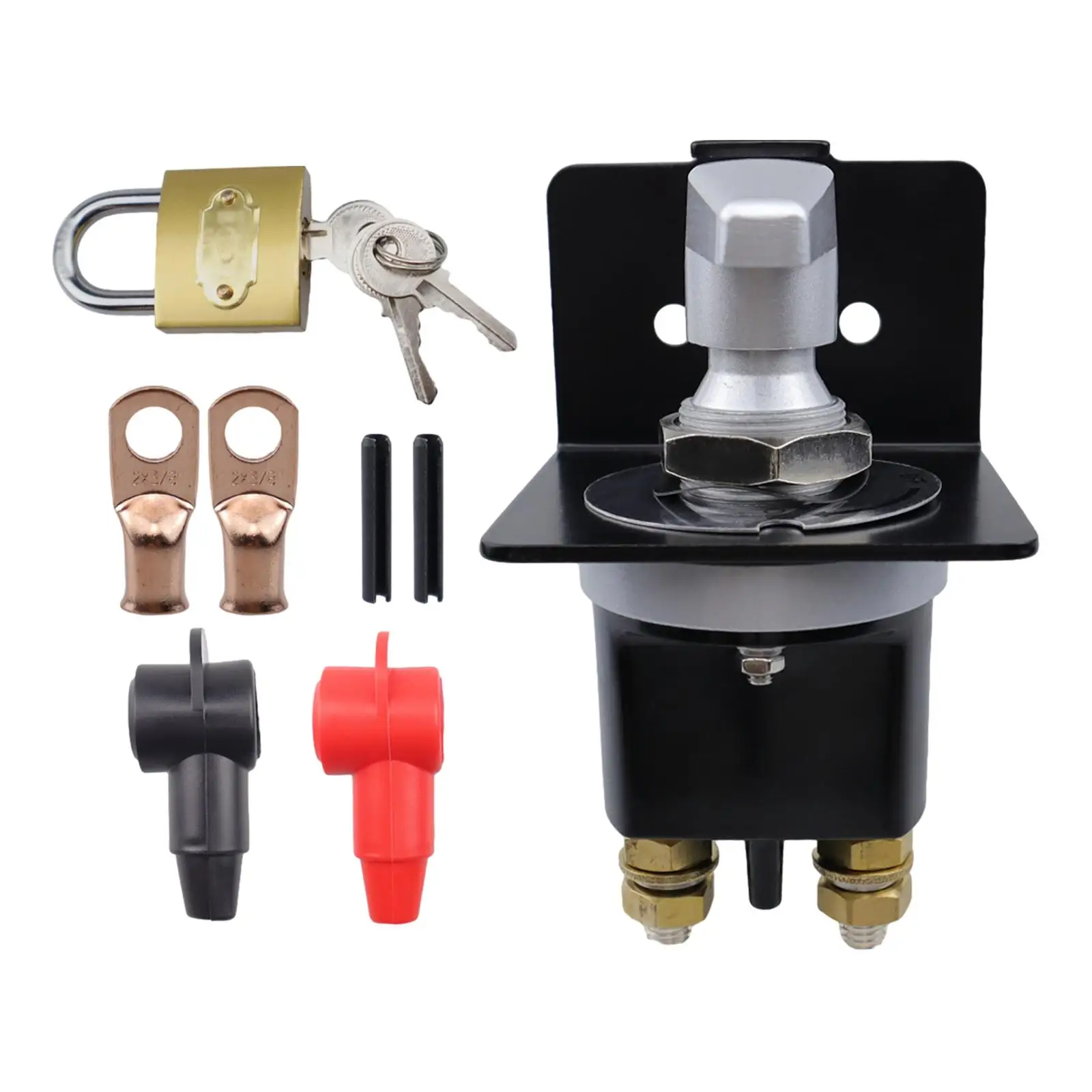 Battery Disconnect Switch with Lockout Plate Battery Cut Off Switch 500A Battery Kill Switch for Auto Car Yacht Boat Rvs
Battery Disconnect Switch with Lockout Plate Battery Cut Off Switch 500A Battery Kill Switch for Auto Car Yacht Boat Rvs