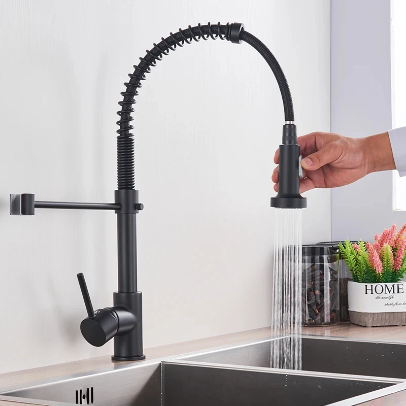 Spring Brushed Nickel Kitchen Faucet Deck Mounted Mixer Tap 360 Degree Rotation Stream Sprayer Nozzle Kitchen Sink Hot Cold Taps
Spring Brushed Nickel Kitchen Faucet Deck Mounted Mixer Tap 360 Degree Rotation Stream Sprayer Nozzle Kitchen Sink Hot Cold Taps