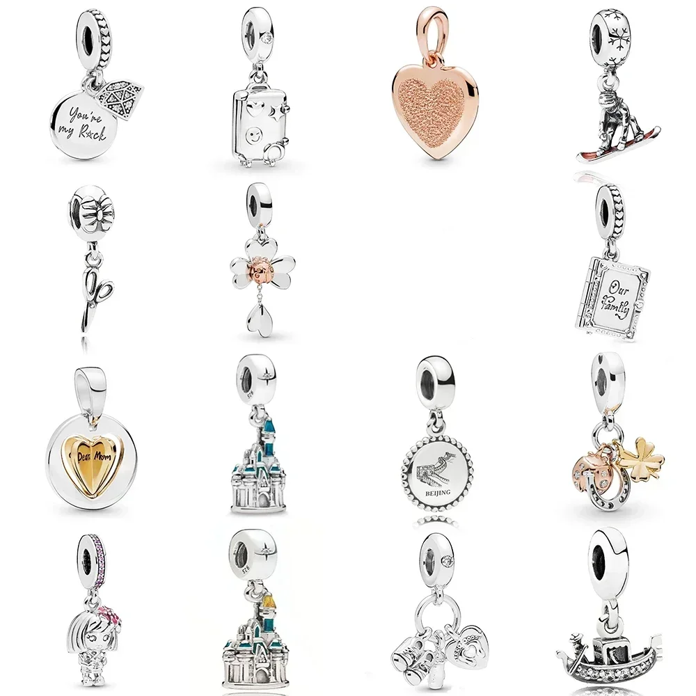 NEW 2019 100% 925 Sterling Silver Suitcase My Little Baby Family Book My Rock Pendant Fit DIY Original Women Bracelet Jewelry
NEW 2019 100% 925 Sterling Silver Suitcase My Little Baby Family Book My Rock Pendant Fit DIY Original Women Bracelet Jewelry