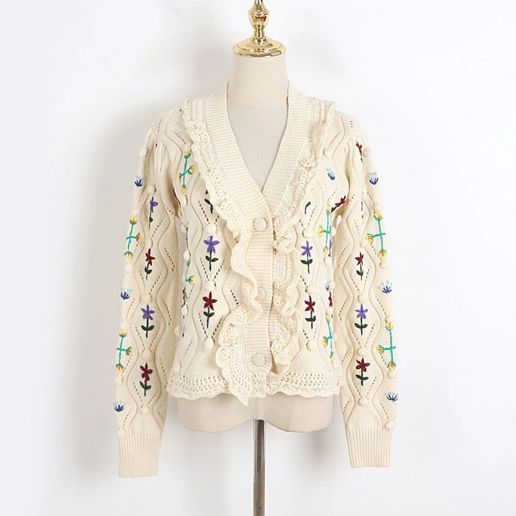TEELYNN Knitted Long Sleeve Cardigan Sweaters for Women Vintage Floral Embroidery V-neck Sweaters Autumn 2022 Boho Cardigan
TEELYNN Knitted Long Sleeve Cardigan Sweaters for Women Vintage Floral Embroidery V-neck Sweaters Autumn 2022 Boho Cardigan