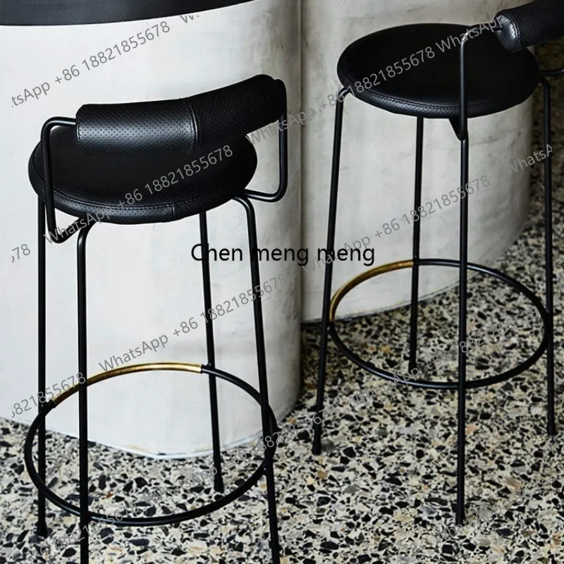 Nordic light luxury high stool home modern simple high chair metal leisure bar
Nordic light luxury high stool home modern simple high chair metal leisure bar