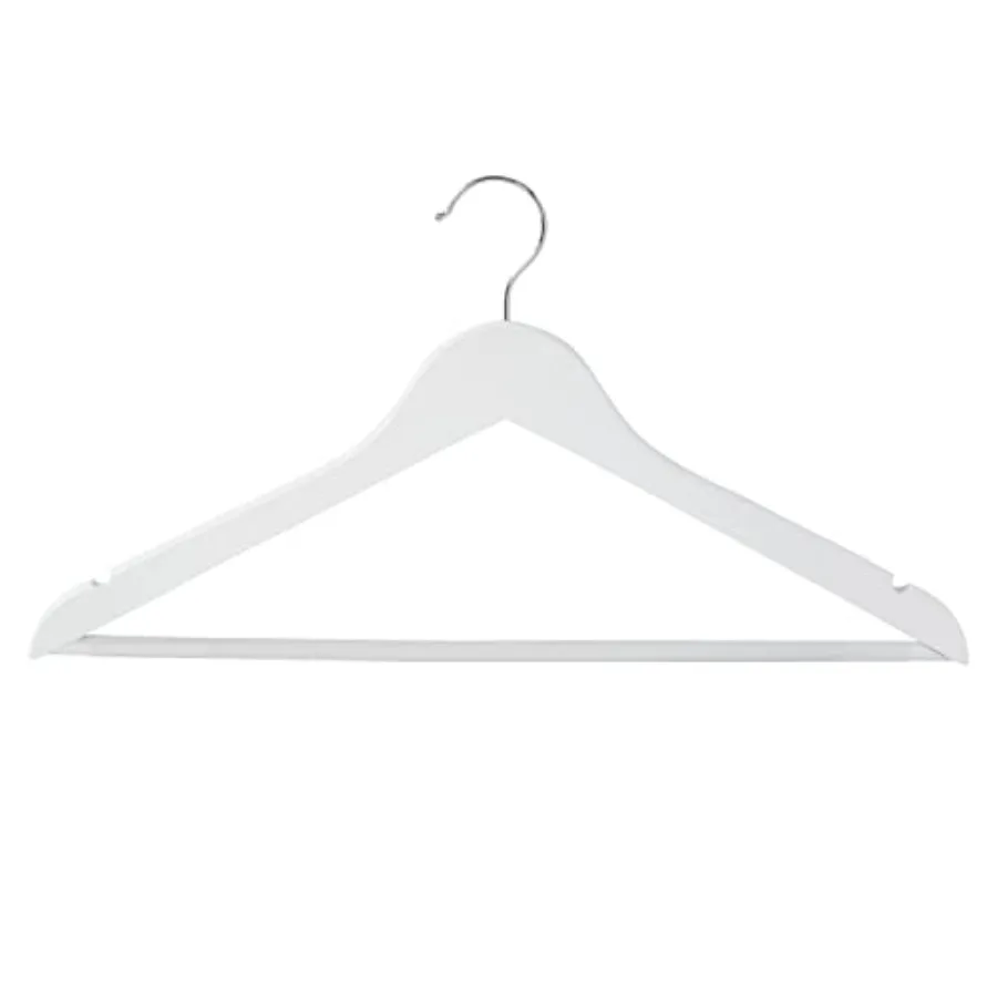 24-Pack Non-Slip Swivel Hook Wood Hangers White HNG-09407 White
24-Pack Non-Slip Swivel Hook Wood Hangers White HNG-09407 White