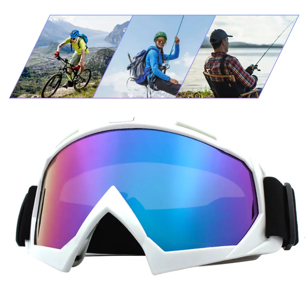 Cycling Goggles Windproof Motorcycle Glasses Anti-Fog Protective Goggles UV Protection for Winter Outdoor Sport
Cycling Goggles Windproof Motorcycle Glasses Anti-Fog Protective Goggles UV Protection for Winter Outdoor Sport