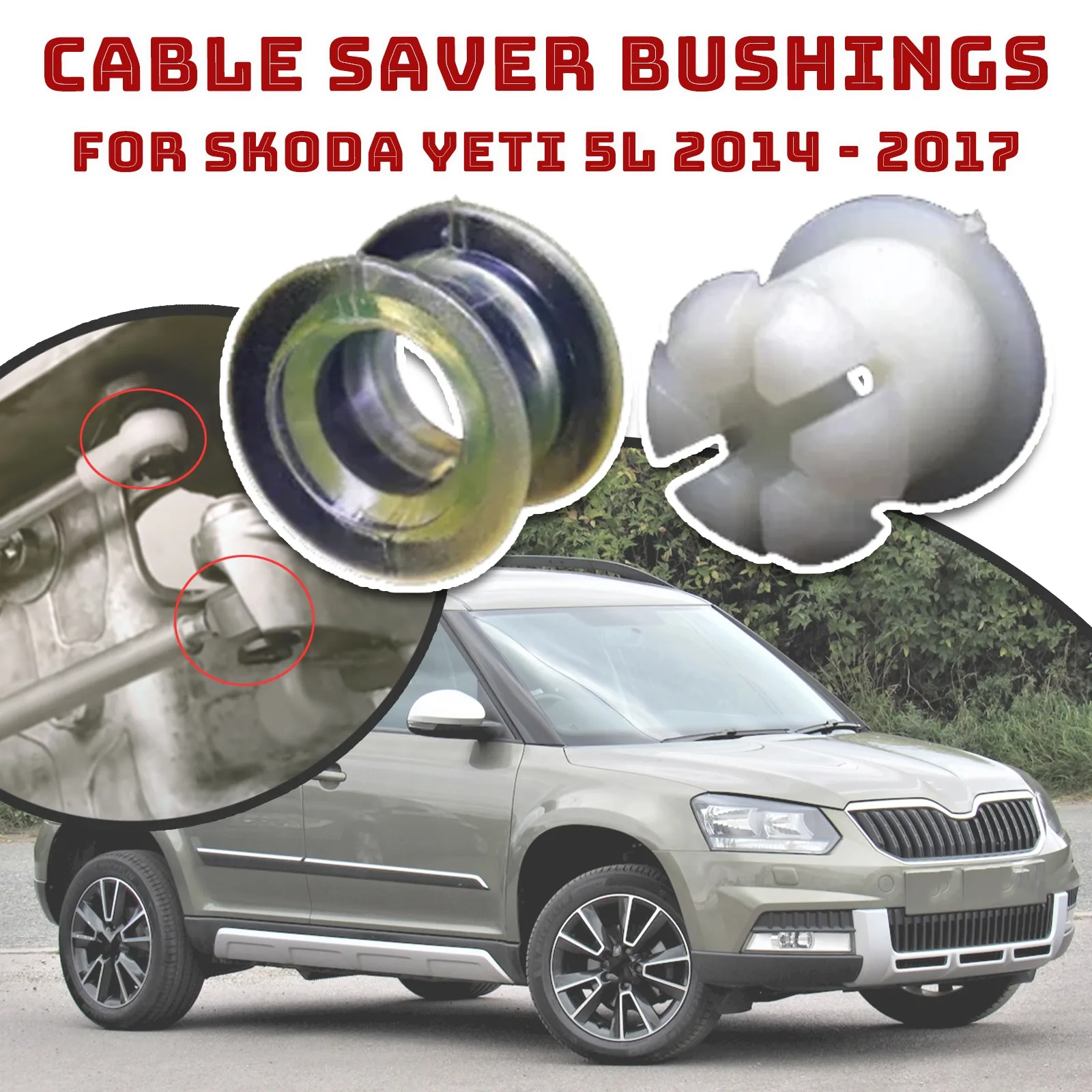 MT Gearbox Shifter Cable End For Skoda Yeti 5L Octavia Saver Bushing Set Selector Lever Trambulator Repair Kit 2014 2015 - 2017
MT Gearbox Shifter Cable End For Skoda Yeti 5L Octavia Saver Bushing Set Selector Lever Trambulator Repair Kit 2014 2015 - 2017