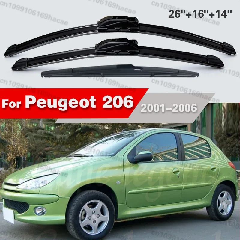 Для Peugeot 206 хэтчбек 2001-2006 2002 2003: Комплект щеток стеклоочистителя (передние и задние) 26"+16"+14"
Для Peugeot 206 хэтчбек 2001-2006 2002 2003: Комплект щеток стеклоочистителя (передние и задние) 26"+16"+14"