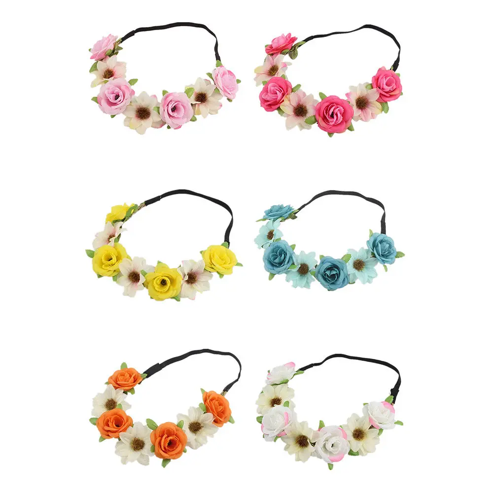 6Pcs Floral Headband with Simulation Roses Elegant Lightweight Hair Accessory for Wedding Party Prom Evening Celebration Bohemia
6Pcs Floral Headband with Simulation Roses Elegant Lightweight Hair Accessory for Wedding Party Prom Evening Celebration Bohemia