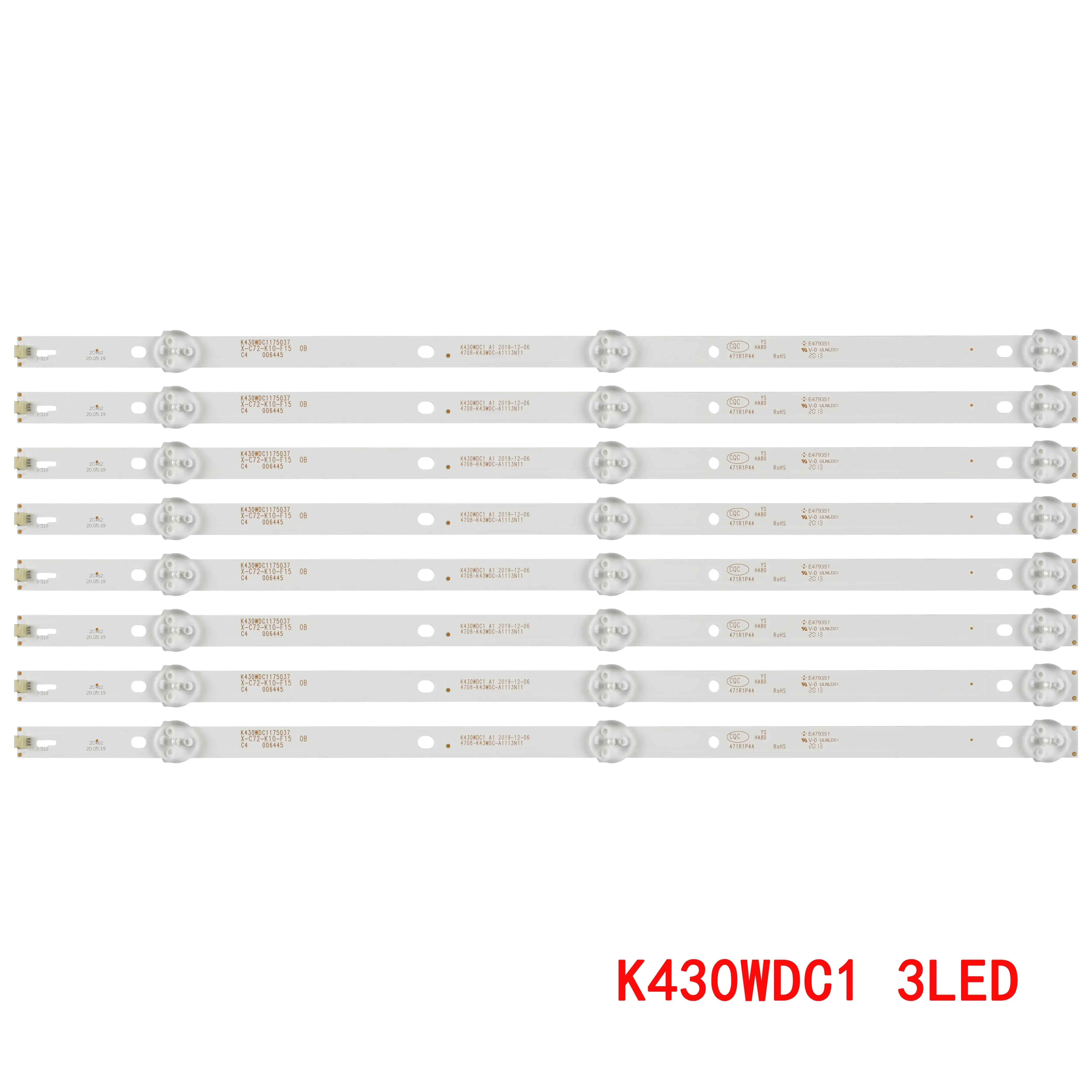 Светодиодная лента для 43PFF3012/T3 43PFF5012/T3 43PFS4012/12 43PFS4062/60 43PUH6002/96 LE43E6850 LE43M3579/60 SVK430AK1_WICOP_3LED_REV03
Светодиодная лента для 43PFF3012/T3 43PFF5012/T3 43PFS4012/12 43PFS4062/60 43PUH6002/96 LE43E6850 LE43M3579/60 SVK430AK1_WICOP_3LED_REV03