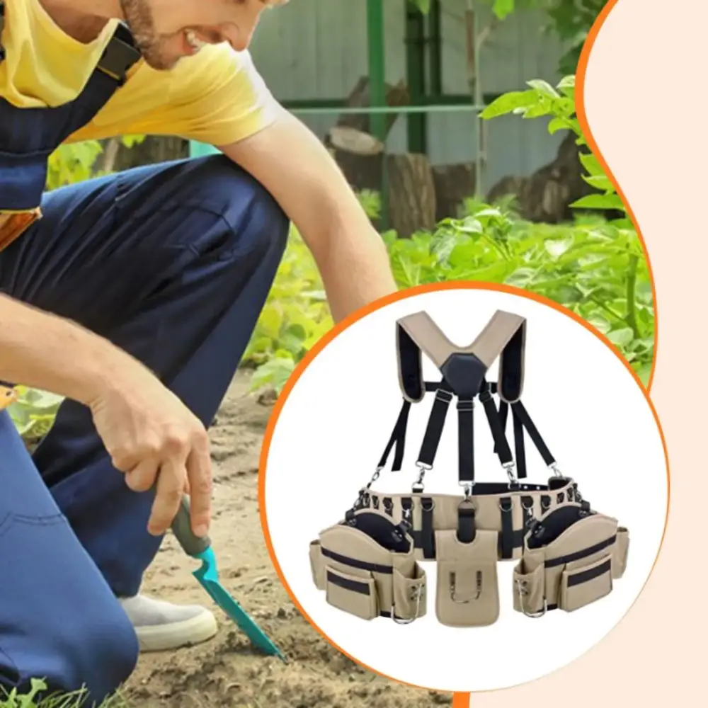 Multi-Pocket Design Professional Tool Belt Adjustable Belt Garden Pruning Tool Portable Storage Bag Portable Storage
Multi-Pocket Design Professional Tool Belt Adjustable Belt Garden Pruning Tool Portable Storage Bag Portable Storage