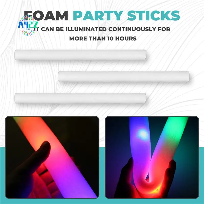 A42Z-20Pcs White Bulk Colorful LED Glow Sticks Cheer Tube Dark Light Birthday Wedding Party Supplies
A42Z-20Pcs White Bulk Colorful LED Glow Sticks Cheer Tube Dark Light Birthday Wedding Party Supplies