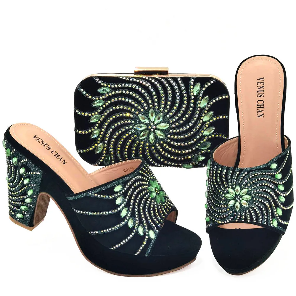 Green Color Elegant Ladies Handbags Wedding Party Shoes And Bag Work Shoes Lightweight Comfortable Casual Shoes With Bag
Green Color Elegant Ladies Handbags Wedding Party Shoes And Bag Work Shoes Lightweight Comfortable Casual Shoes With Bag