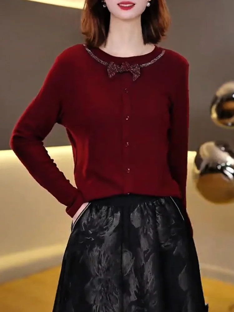 Retro Knitted Sweater with Knot High-Quali Ele Sle plus Size Slimming Trend-Setting Top for Autumn
Retro Knitted Sweater with Knot High-Quali Ele Sle plus Size Slimming Trend-Setting Top for Autumn