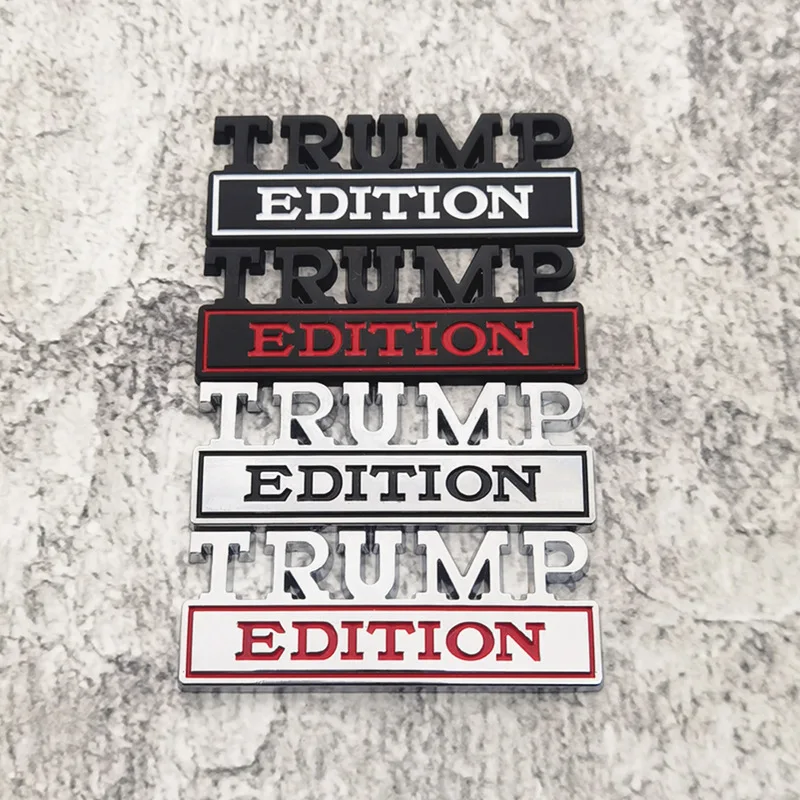 Alloy Labeling of Rear Tail Box of Automobile Modified Leaf Plate Logo TRUMP EDITION English Letter Labeling
Alloy Labeling of Rear Tail Box of Automobile Modified Leaf Plate Logo TRUMP EDITION English Letter Labeling