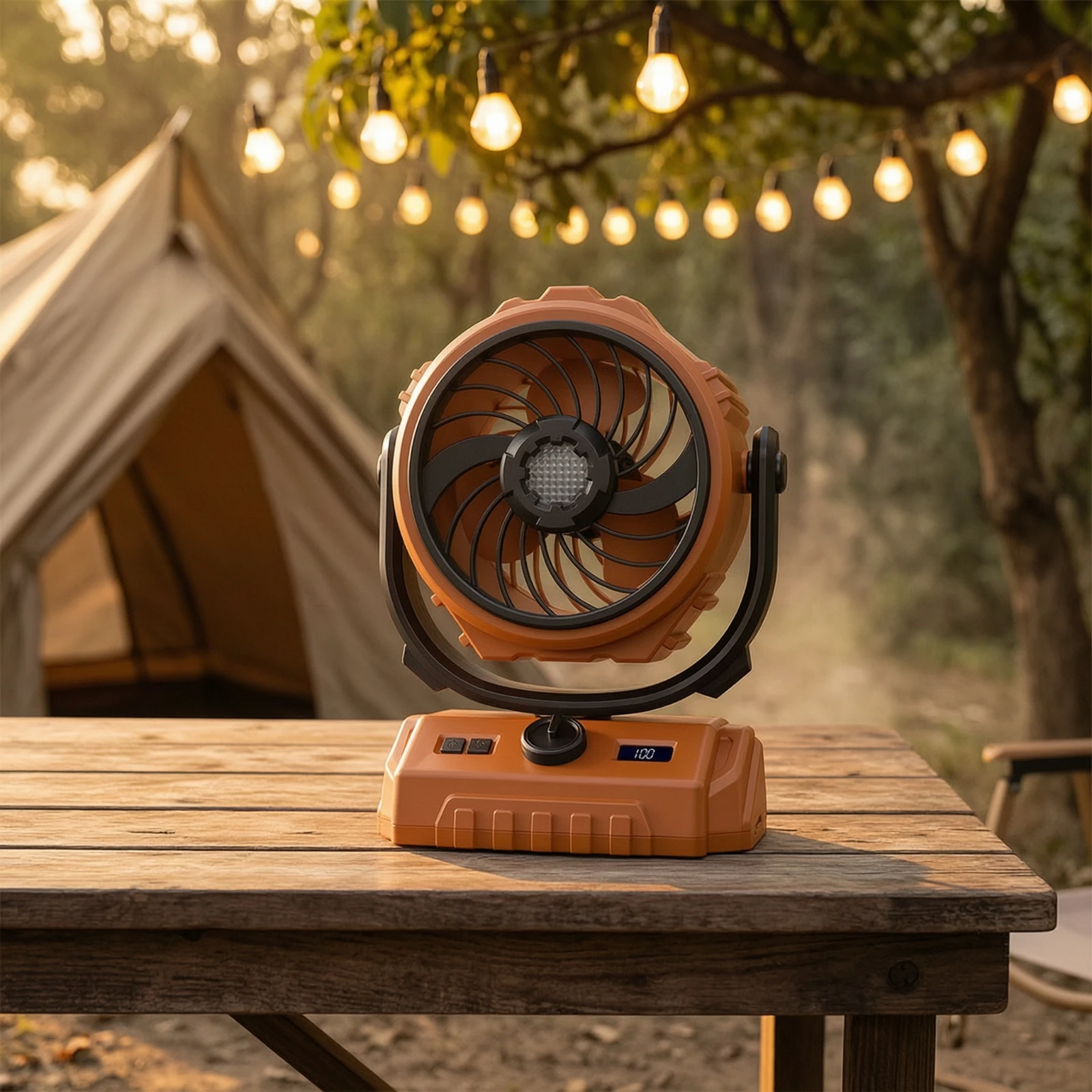 Camping Fan with Power Bank Rugged Portable Fan with Light Rechargeable for Campers, Tents, Patio
Camping Fan with Power Bank Rugged Portable Fan with Light Rechargeable for Campers, Tents, Patio
