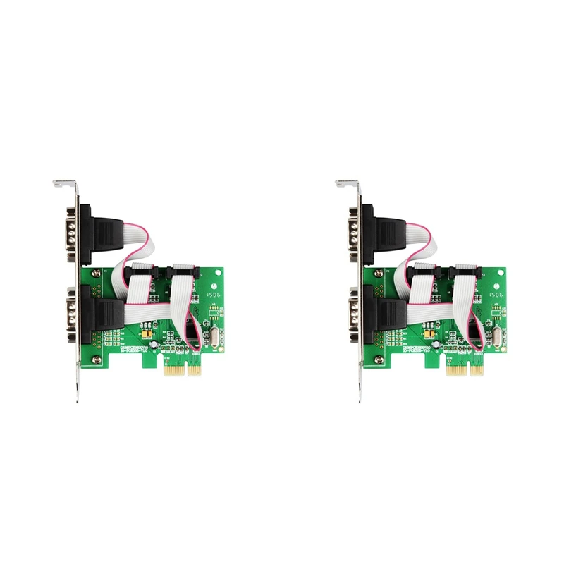 New-2X PCI Express 2 Ports Serial RS232 Com Db9 Controller Card PCI-E 1.0 X 1 WCH382 Chip With Low Profile Bracket
New-2X PCI Express 2 Ports Serial RS232 Com Db9 Controller Card PCI-E 1.0 X 1 WCH382 Chip With Low Profile Bracket