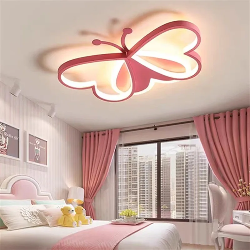 LED pink butterfly ceiling lamp bedroom smart light Princess girl room decor Lamp 110V /220V living room cartoon kids room light
LED pink butterfly ceiling lamp bedroom smart light Princess girl room decor Lamp 110V /220V living room cartoon kids room light
