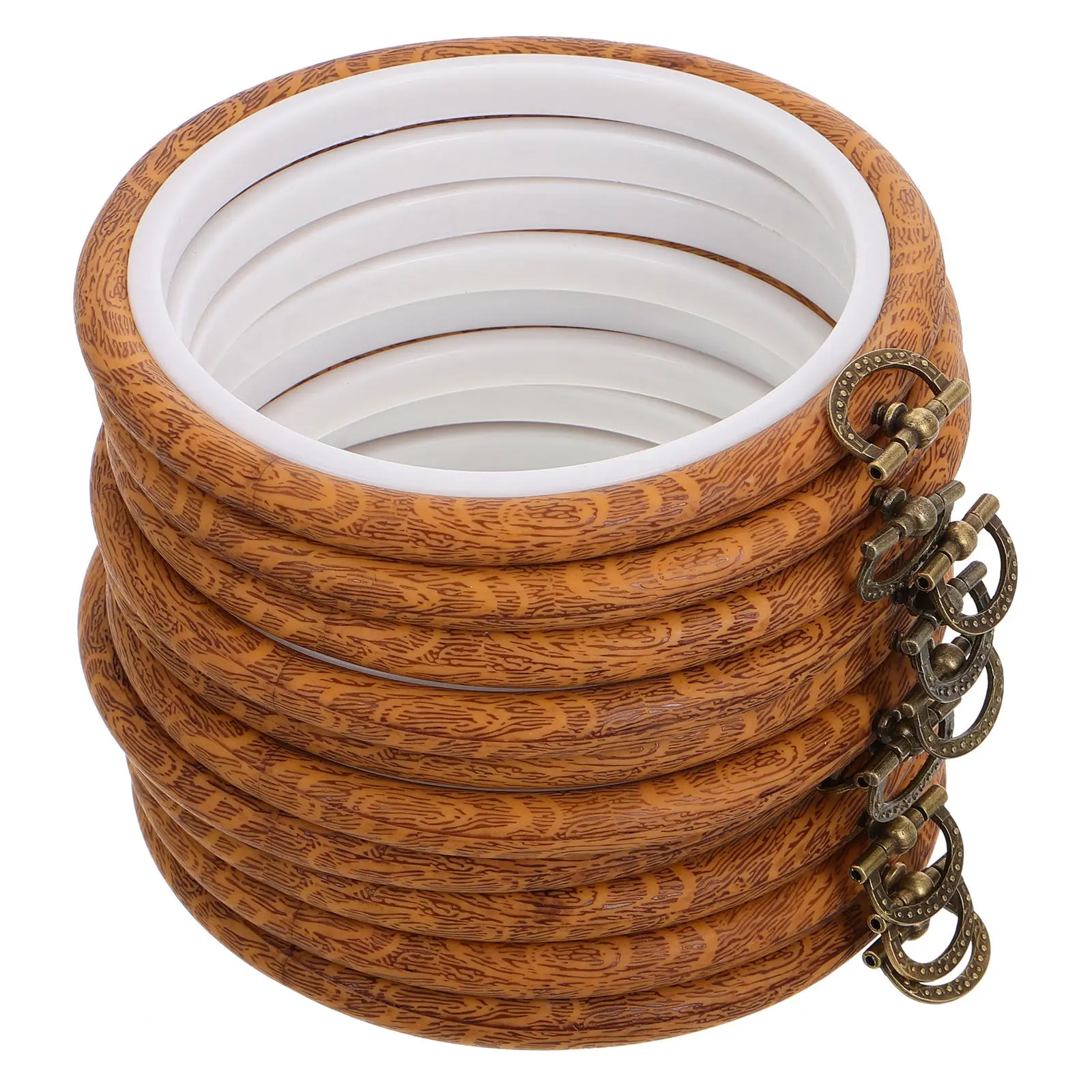 10Pcs Embroidery Hoop Cross Stitch Frame DIY Handicraft Tool Portable Compact Round Display Ring for Needlework Craft Projects
10Pcs Embroidery Hoop Cross Stitch Frame DIY Handicraft Tool Portable Compact Round Display Ring for Needlework Craft Projects