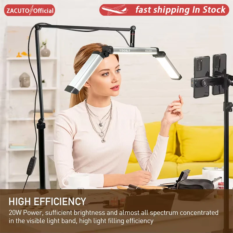 Yidoblo FZ-20H 20w LED Folding Metal Desk Lamp Clamp Long Arm Dimming Table Lamp Clip On Light For Live streaming light Photogra
Yidoblo FZ-20H 20w LED Folding Metal Desk Lamp Clamp Long Arm Dimming Table Lamp Clip On Light For Live streaming light Photogra