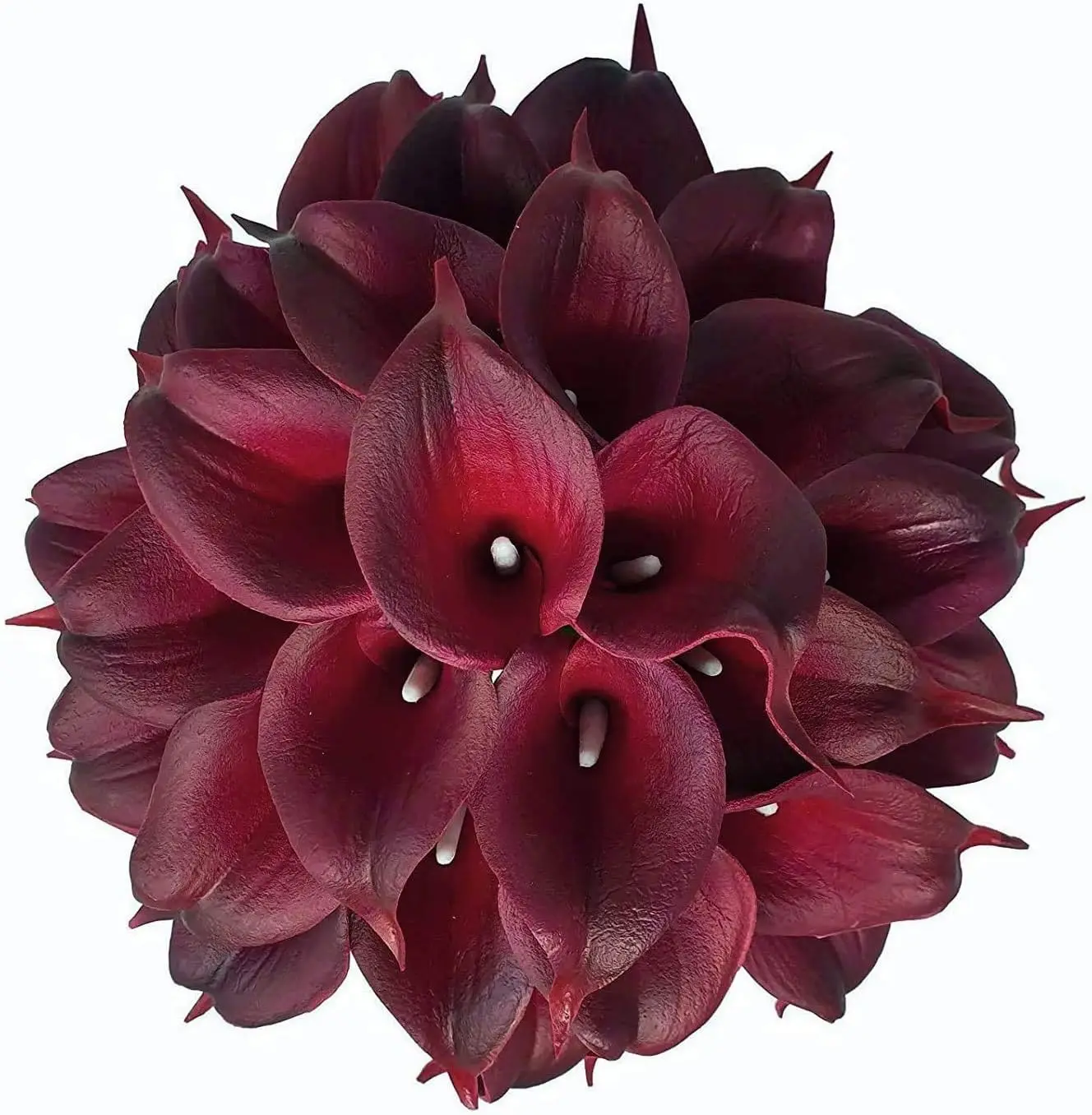 20 Pack 14" Calla Lily Artificial Flowers – Real Touch Burgundy Latex Flowers for Home Decor Tabletop Centerpieces Livi
20 Pack 14" Calla Lily Artificial Flowers – Real Touch Burgundy Latex Flowers for Home Decor Tabletop Centerpieces Livi