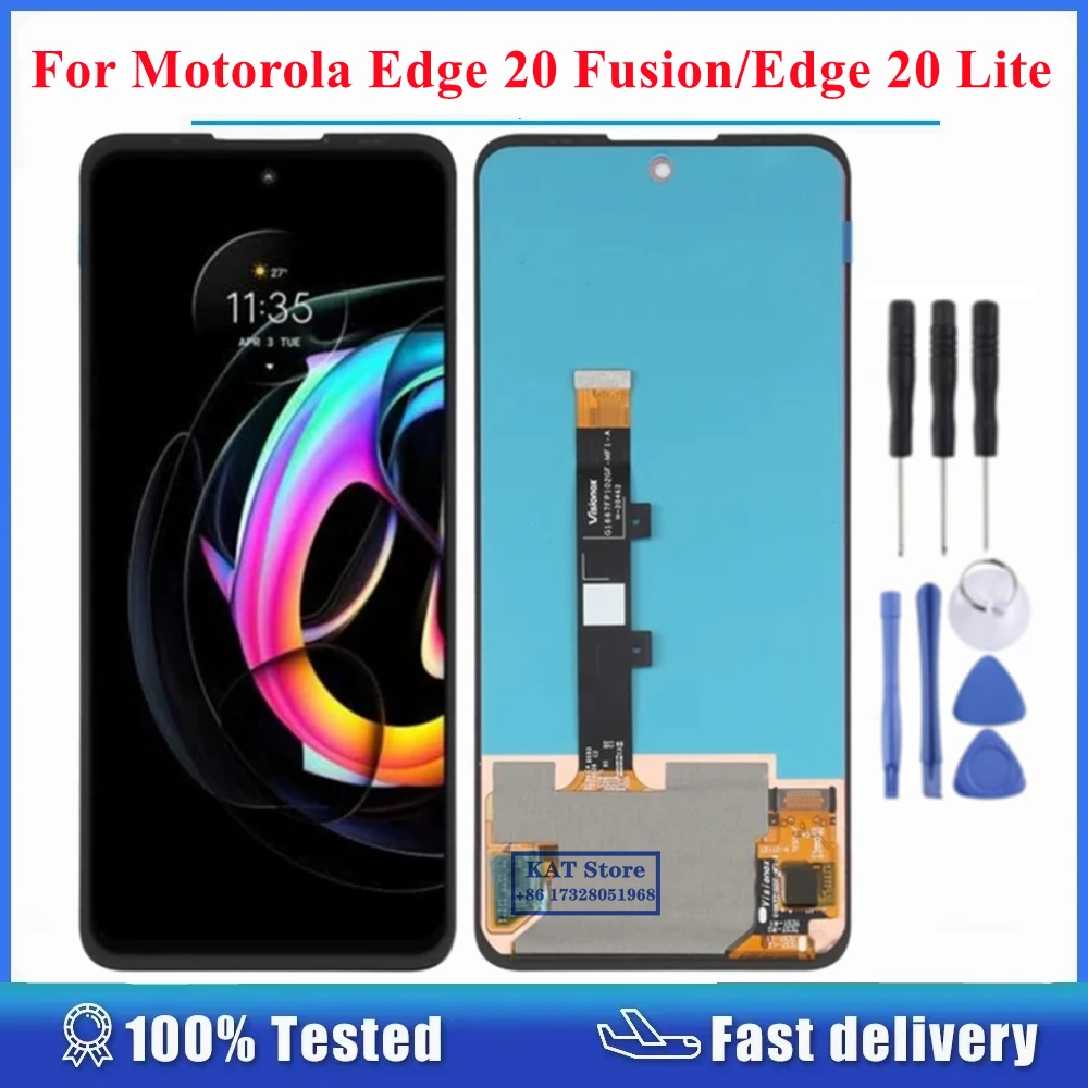 For Motorola Moto Edge 20 Fusion Edge 20 Lite 2021 LCD Touch Digitizer Display Screen Full Assembly Replacement
For Motorola Moto Edge 20 Fusion Edge 20 Lite 2021 LCD Touch Digitizer Display Screen Full Assembly Replacement