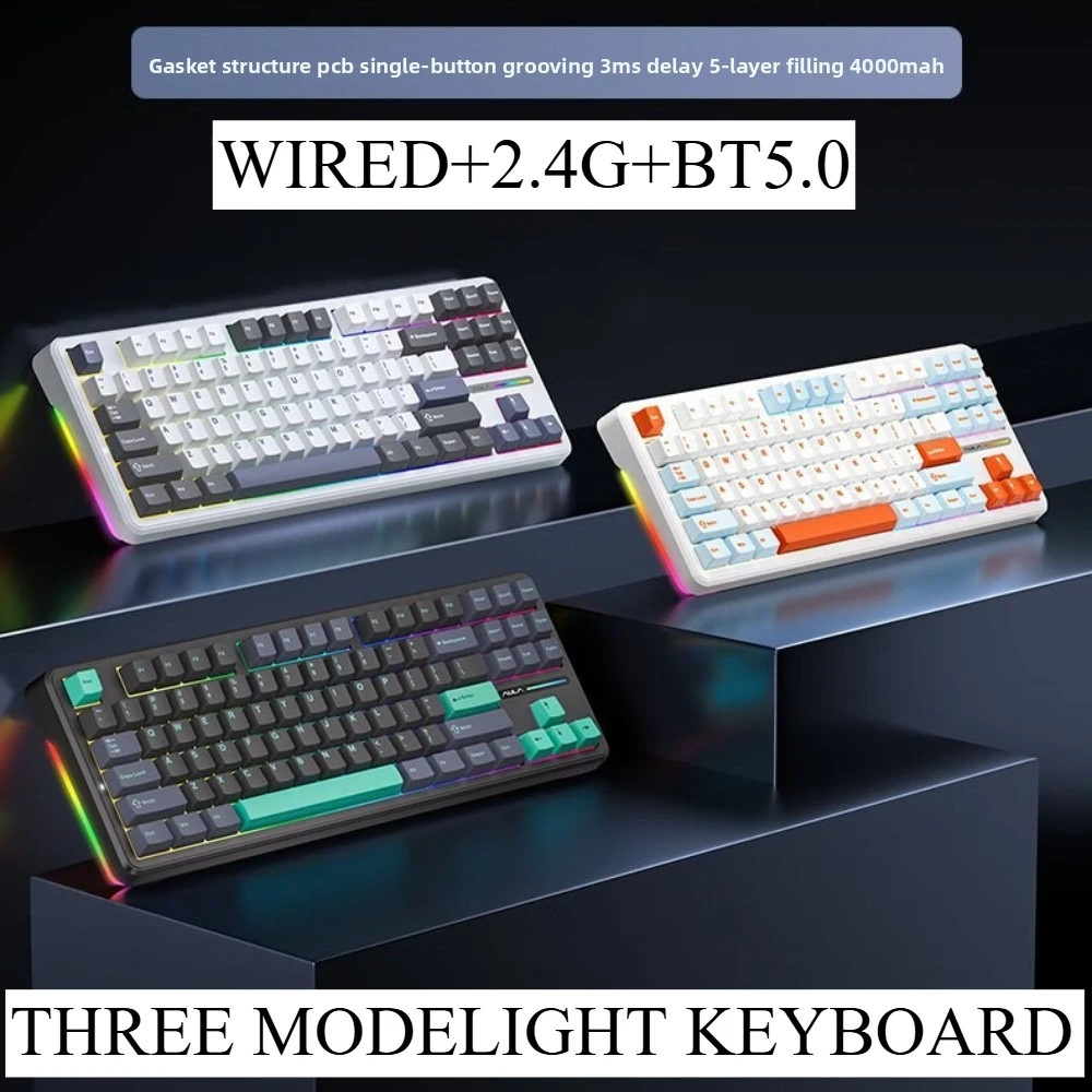 Wireless aula f87 mechanical keyboard teclados bluetooth+2.4g rgb teclado gamer tastiera gaming meccanica pc key board clavier
Wireless aula f87 mechanical keyboard teclados bluetooth+2.4g rgb teclado gamer tastiera gaming meccanica pc key board clavier