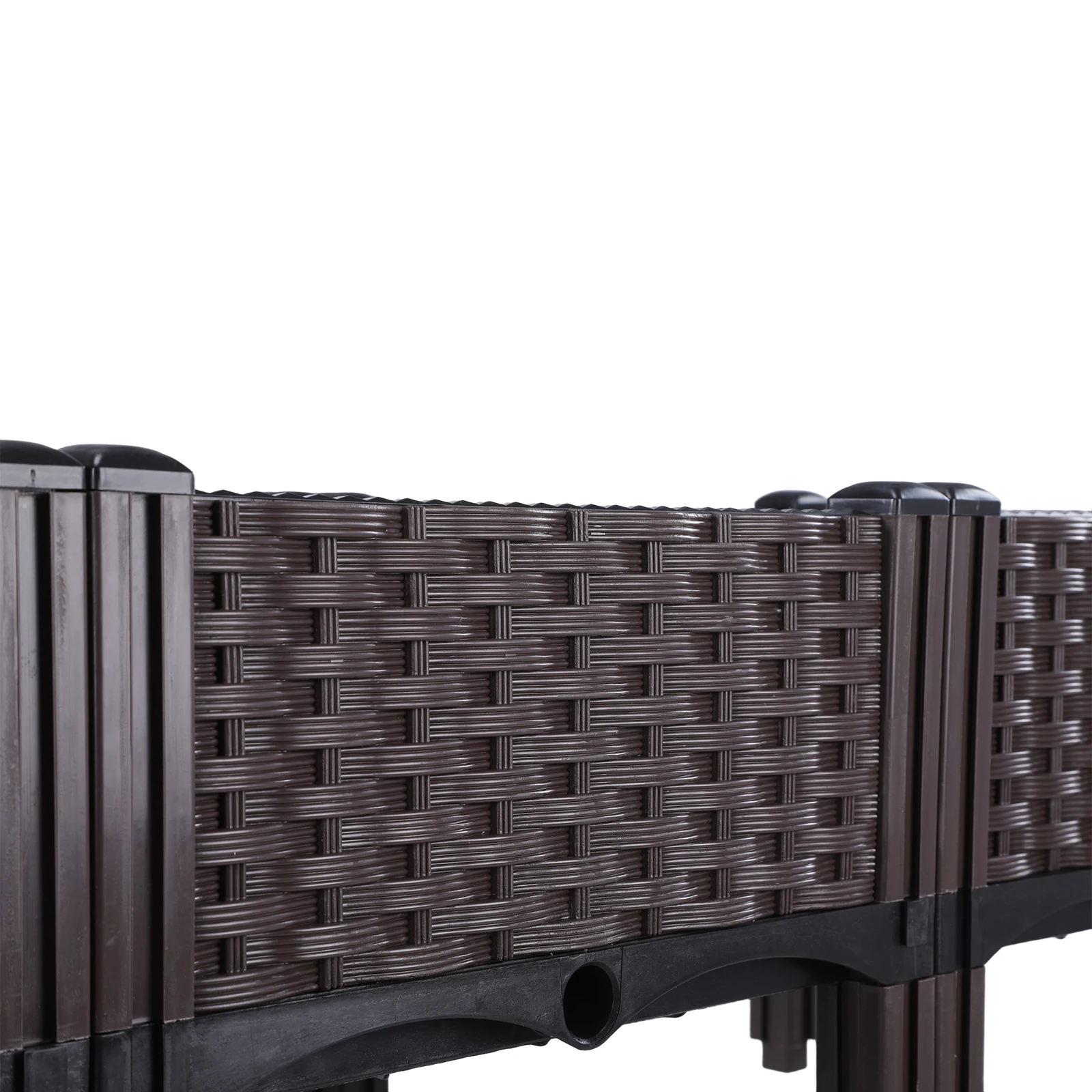 Plastic Raised Planter Box with Drainage Holes Raised Bed Elevated Propagation Box for Patio Flower Fruit Herb Vegetable Growing
Plastic Raised Planter Box with Drainage Holes Raised Bed Elevated Propagation Box for Patio Flower Fruit Herb Vegetable Growing