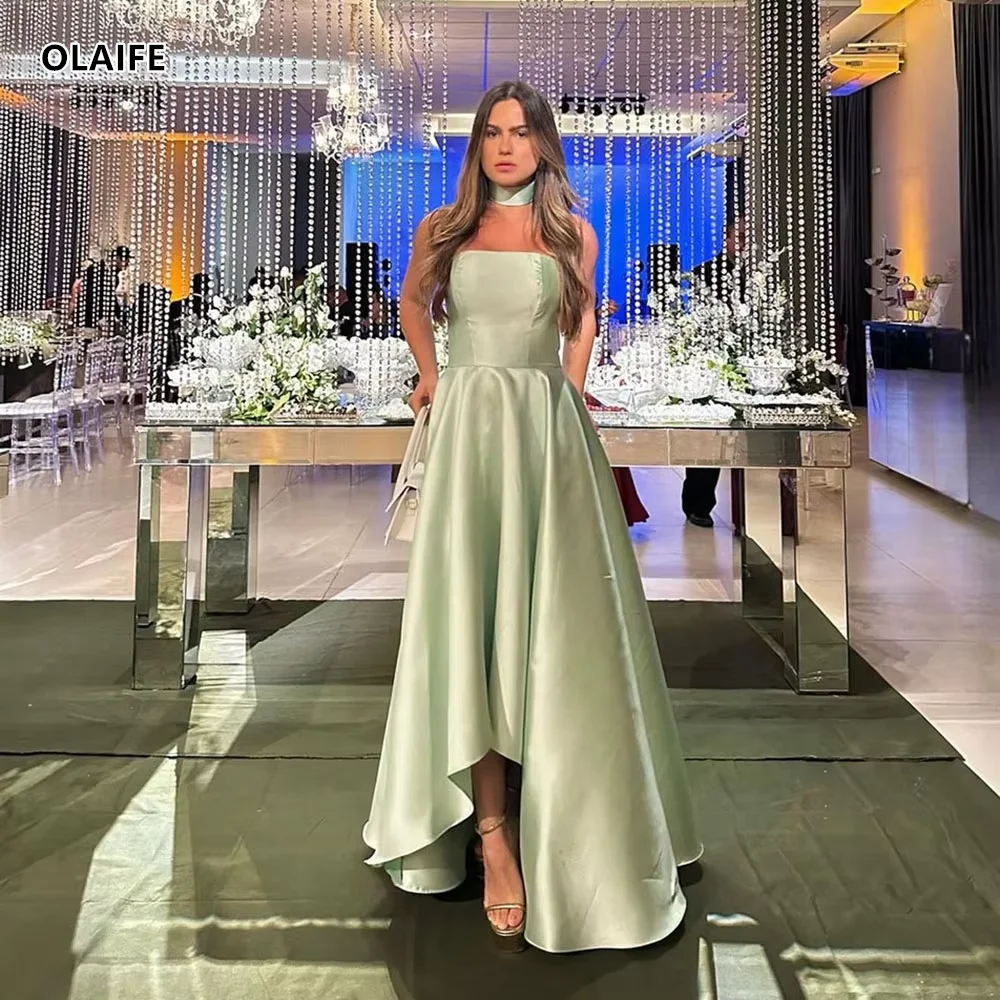 Simple Evening Dresses Strapless A-Line Formal Gown For Women Satin Prom Party Dress Night Gown vestido de fiesta 2024
Simple Evening Dresses Strapless A-Line Formal Gown For Women Satin Prom Party Dress Night Gown vestido de fiesta 2024