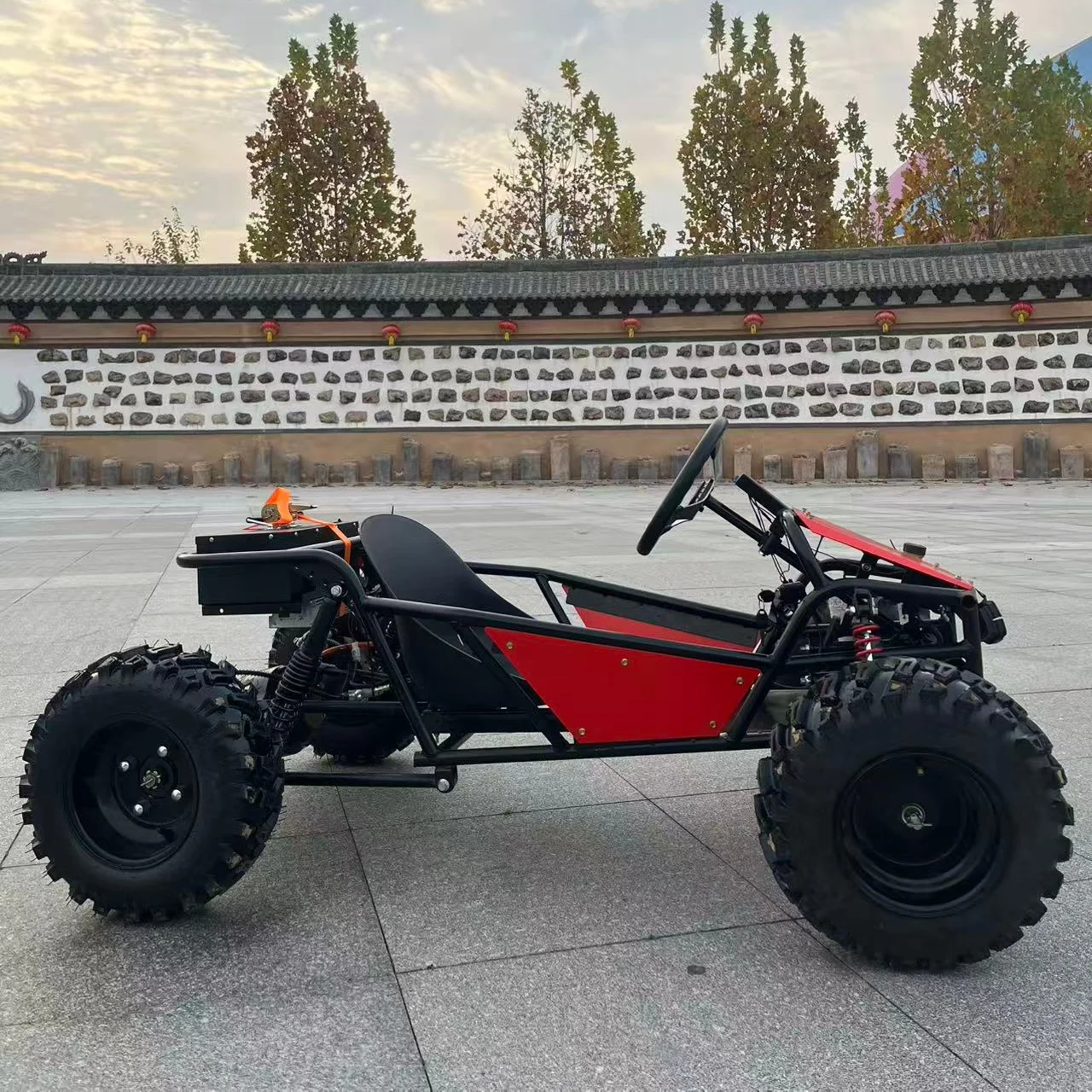 4 Wheel Electric Go Kart 1800W Motor 8inch Wheels 35km/h Max Speed Single Seat Outdoor Racing Amusement Park Entertainment For
4 Wheel Electric Go Kart 1800W Motor 8inch Wheels 35km/h Max Speed Single Seat Outdoor Racing Amusement Park Entertainment For
